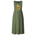 thumbnail image 4 of Robes d'Été pour Femmes 2023 Mode Robes d'Été Décontractées Col Rond Sans Manches Poche Vacances Plage Longue Robes pour Femmes 2023, 4 of 4
