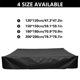 thumbnail image 4 of Tholdsy Cubierta de caja de arena cuadrada impermeable a prueba de lluvia protección solar plegable al aire libre jardín piscina arenero juguetes dosel Juegos de césped Negro 200x200cm Tholdsy FN010396-04B, 4 of 6