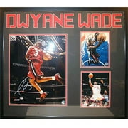 30X34 AUTOGRAPHED FRAME - Dwayne Wade Miami Heat