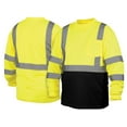 thumbnail image 3 of Pyramex Safety RLTS3110BX2 RLTS31B Series T-Shirt Hi-Vis Lime Long Sleeve - Black Bottom - Size 2X Large, 3 of 3
