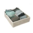 thumbnail image 4 of Simplify 4 Compartment Closet Drawer Organizer in Faux Jute, 4 of 7