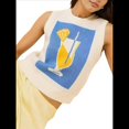 thumbnail image 2 of Suéter Sin Mangas con Estampado Gráfico Y2K para Mujer, Jersey de Langosta con Cuello Redondo, Camiseta de Punto de Otoño. B M, 2 of 7