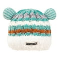 thumbnail image 1 of Green Women Winter Warm Knitted Bear Hat Unisex Casual Design Outdoor Use Soft Polyester Material Free Size In Fresh Green Color, 1 of 3