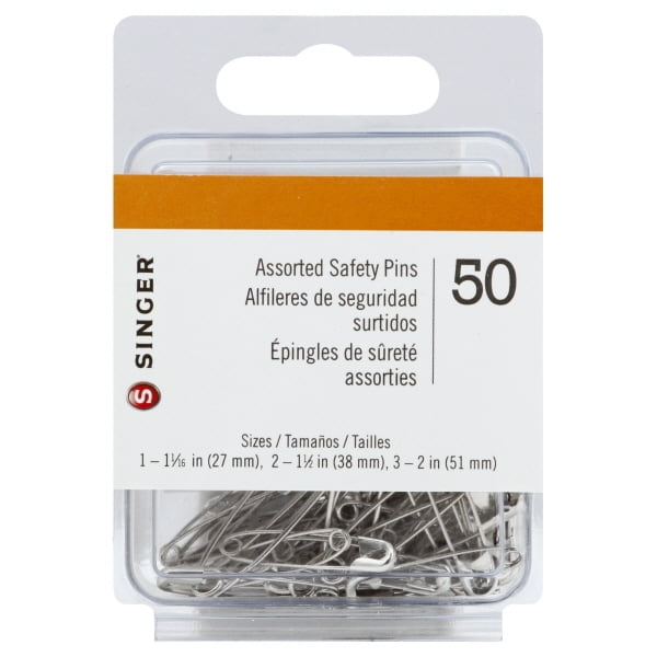 Singer Assorted Safety Pins, 50 Count