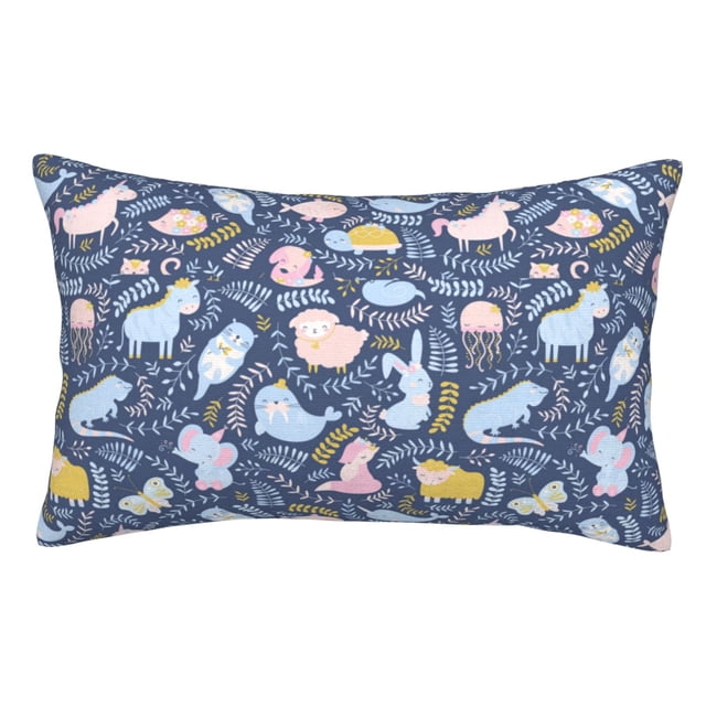 Balery Cute Baby Animals Funda de Cojín Estampada, Regalos para Mujeres, Regalos de Amor para Ella, Regalos para Novia o Esposa, Funda de Almohada-14"x20"