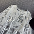 thumbnail image 6 of HXWCHs Glitter Round Neck Short Sleeve Blouse - Women's Versatile Daily Vacation Sparkle Top Purple XXXL Silver-3, 6 of 6