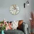 thumbnail image 4 of ruzhgo Old World Map Round Wall Clock Silent Non Ticking Battery Operated, 4 of 9