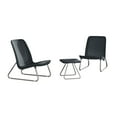 thumbnail image 1 of Keter Rio Resin 3-Piece Conversation Set, All-Weather Plastic Patio Lounge Furniture, Gray, 1 of 4