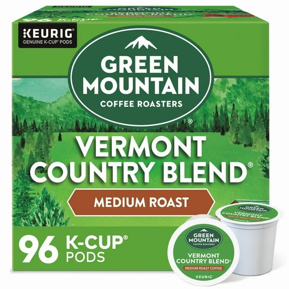 Green Mountain Coffee Vermont Country Blend, 96 K-Cup Pod, Medium Roast