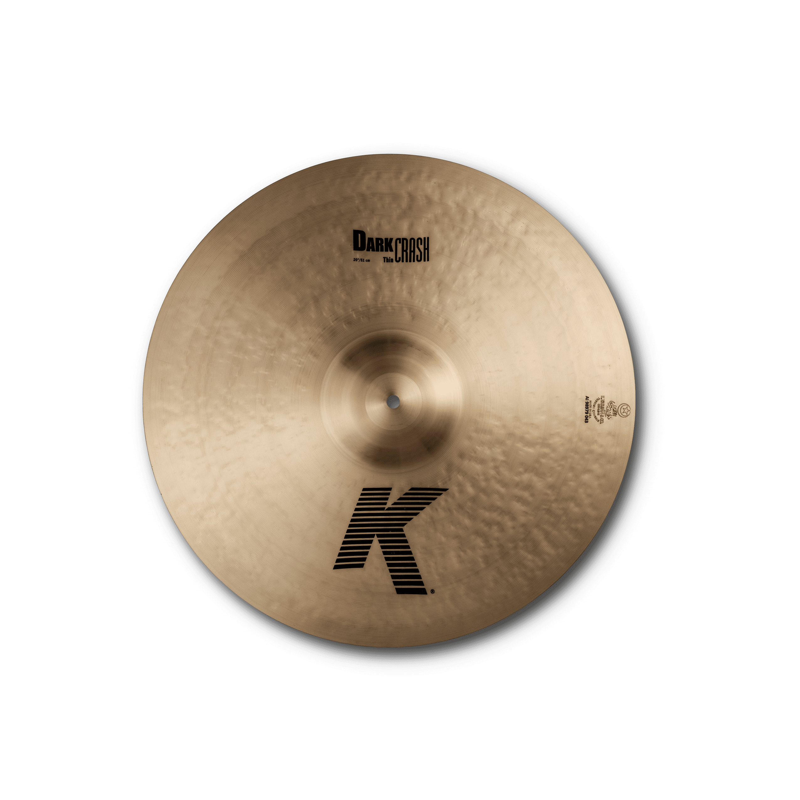 Zildjian K0912 20" K Dark Crash Thin Cymbal Low Profile Traditional Finish New