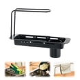 thumbnail image 1 of Iodue Drain Rack Stainless Draining Rack 2024 Upgraded Kitchen Faucet Organizer Adjustable Sponge Holder For Kitchen Multifunction Kitchen Organizer Rack Dish Sponge Holder For (Gray), 1 of 4