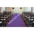 thumbnail image 2 of 50 ft Satin Aisle Runner 60" wide 100% Seamless Fabric Wedding 20 Colors", (Color: Purple), 2 of 2