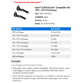 thumbnail image 2 of Outer Tie Rod End Set - Compatible with 1992 - 1997 Ford Ranger 1993 1994 1995 1996, 2 of 2