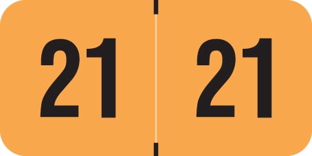 fluorescent orange stickers