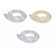 Baguette Diamond Miami Cuban Chain 10K Gold 12MM-Rose-White Gold