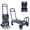 Blue, variant on Adnoom 2-in-1 Folding Hand Truck Heavy Duty, 300 lbs Capacity Utility Cart with 4 Wheels, Retractable Handle Convertible Platform Dolly for Moving Boxes Furniture Luggage, Green