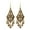 Antique Golden, variant on Grandest Birch Vintage Women Chandelier Eardrops Hollow Leaves Tassels Dangle Hook Earrings Alloy Beige