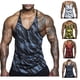 thumbnail image 3 of Hombres Gimnasio Culturismo Sin mangas Top Entrenamiento masculino Ejercicio físico Chaleco deportivo Monstrate FS10991-07, 3 of 7