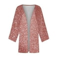 thumbnail image 5 of Akafmk Summer Plus Size Cardigans for Women,Lightweight Open-Front Cardigan,Summer Fall Shiny and Sparkling Printed Cardigan Long Sleeve Loose Cover Up Casual Blouse Loose Cover Up Jackets Tops, 5 of 5