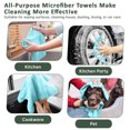 thumbnail image 2 of 50 Packs Microfiber Cleaning Cloth Roll, Tear Away Microfiber Towels, 11.8" x 11.8", Reusable Washable Scratch Free Cleaning Supplies, Ultra Absorbent Dish Rags for Car Home Garage Shop, 2 of 7