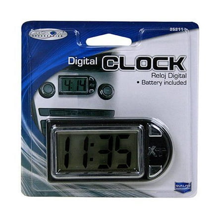 Custom Accessories 25211 Onyx Digital Clock , New, Free Shipping