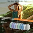 thumbnail image 3 of KANASTAL Polarized Round Pilot Sunglasses for Men Women - UV400 Protection, Retro Double Bridge Design, Comfortable Spring Hinges, Driving Shades, 3 of 6