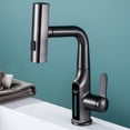 thumbnail image 3 of Temperature Digital Display Waterfall Basin Faucet Lift Up Down Stream Sprayer Hot Cold Water Sink Mixer Wash Tap-C, 3 of 5
