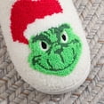 thumbnail image 4 of Grinch Christmas Slippers for Women Men,Cute Plush House Slippers,Cozy Indoor Outdoor Slip-On Shoes,Grinch Movie Themed Gift for Fans(8-9Women/7-8Men), 4 of 9