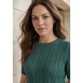 thumbnail image 2 of Jessica London Women's Plus Size Pullover Pointelle Sweater, 2 of 3