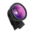 thumbnail image 4 of Lente para teléfono 0.45X Gran Angular 12.5X Macro Sin Distorsión Lente de Cámara 2 en 1 para Smartphone (Negro), 4 of 6