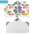 thumbnail image 4 of Yayeee Kids Hooded Towels Toddler Soft Absorbent Beach Bathing Wrap 50" x 23.5", Purple Clover Pattern, 4 of 5