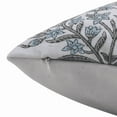 thumbnail image 2 of Unique Hand Block Print Thick cotton White Pillow Cover By Fabdivine, 18X18, Vrindavan, 2 of 7