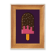 thumbnail image 1 of Aguja de chocolate crujiente dulce helado Escritorio Marco de fotos de madera Pantalla Imagen Arte Pintura Múltiples conjuntos, 1 of 4