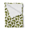 thumbnail image 2 of Autumn Soft Flannel Fleece Throw Blanket, Repetitive Oak Leaves Fall Season Simplistic Pattern Along Realistic Colors, Cozy Plush for Indoor and Outdoor Use, 70" x 90", Fawn Green Brown, by Ambesonne, 2 of 5