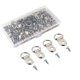 thumbnail image 1 of 100 Uds Argent tipo D Kit De soporte para cuadro De fotos En Acier cuadro adjunto inoxidable ganchos De suspensión foto Crochet Miroir Suspendre Asso, 1 of 3
