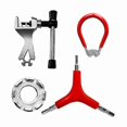 thumbnail image 3 of 1pc 8 Way Bicycle Spoke Nipple Wrench Steel Silver/black Light Weight Wheel Rim Wrench, 3 of 5