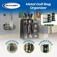thumbnail image 2 of Suncast Metal Complete Golf Bag Organizer for Garage w/Shelves & Bin 2 Pack, 2 of 10
