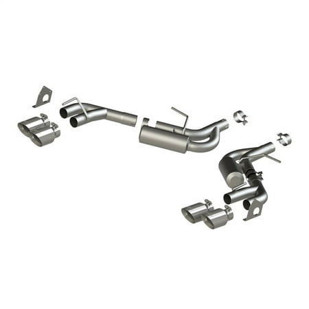 MBRP 16-18 Chevrolet Camaro V6 2.5in AL NPP Dual Axle Back Exhaust w/ 4in Quad Dual Wall (Best Exhaust For Camaro V6)
