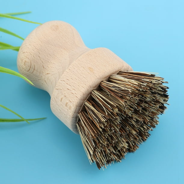 Cepillo vegetal, cepillo de limpieza limpiador de ollas de seda de sisal de haya, el mejor de su clase