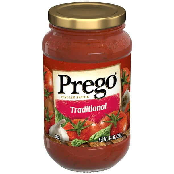 Prego Pasta Sauce Traditional Italian Tomato Sauce 14 Ounce Jar Walmart Com