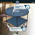 thumbnail image 3 of Camp & Go Blue Fabric 28" Diameter Round Portable Table, 3 of 8