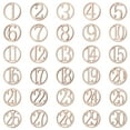thumbnail image 6 of Dytern DIY 30pcs Wooden Numbers Blank Unpainted Numbers Wooden DIY Crafts Unfinished Wood Ornaments (Number 1-30), 6 of 10