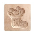 thumbnail image 1 of Modèle de Biscuits Sculpté en Bois, Coupe-Cookies, Pain d'Épice, Sablé, 1 of 3