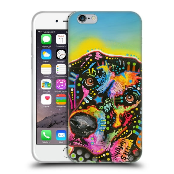 Head Case Designs Officially Licensed Dean Russo Dogs Labrador Soft Gel Case Compatible with Apple iPhone 6 / iPhone 6s