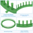 thumbnail image 4 of Unique Bargains Round Knitting Machines Kit, Darning Weave Tool with Accessories, Green Style 1, 4 of 5