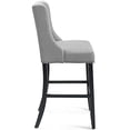 thumbnail image 4 of Modway Baron Fabric Upholstered Dining Bar Stool in Light Gray, 4 of 4