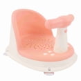 thumbnail image 1 of Silla de ducha para bebés plegable, suave, con asa desmontable, de polipropileno, resistente a la piel, para baño, color rosa, 1 of 14