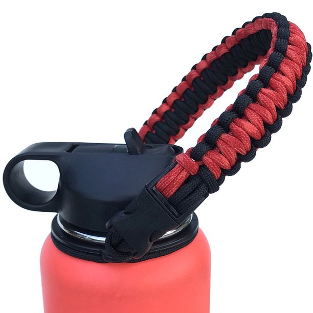 SANWOOD Water Bottle Safety Ring Strap Rope Handle Carrier for Hydro