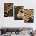 thumbnail image 4 of nygtbtfer World Map Poster Framed 3Pcs Giclee Canvas Prints World Map Painting Printed on Canvas Ready to Hang for Living Room Office Decor Gift 12x16x3pcs, 4 of 4