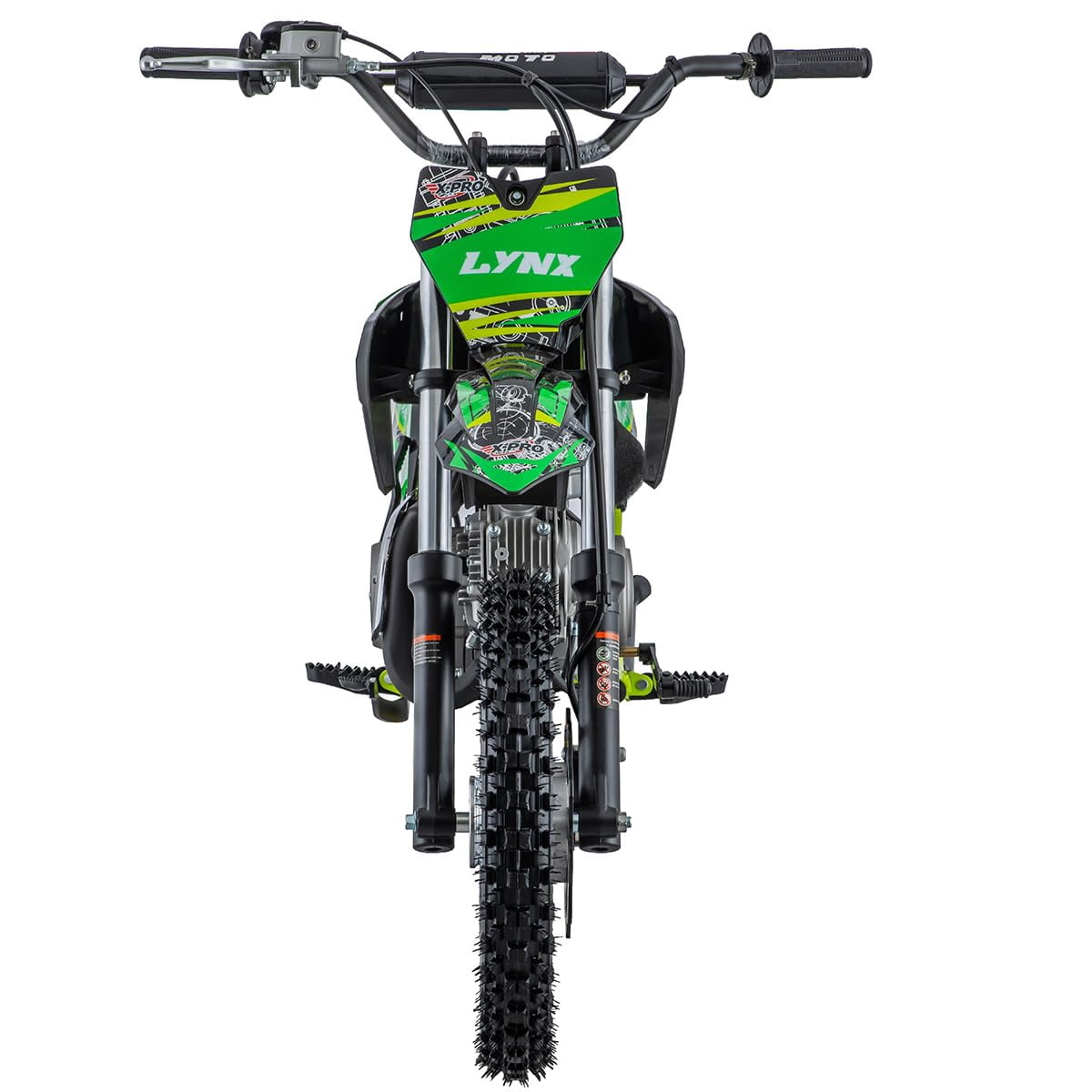 X-Pro Brand New 125cc Gas Pit Dirt Bike, 4-Speed Semi-Automatic Kick Start 14"/12" Tires